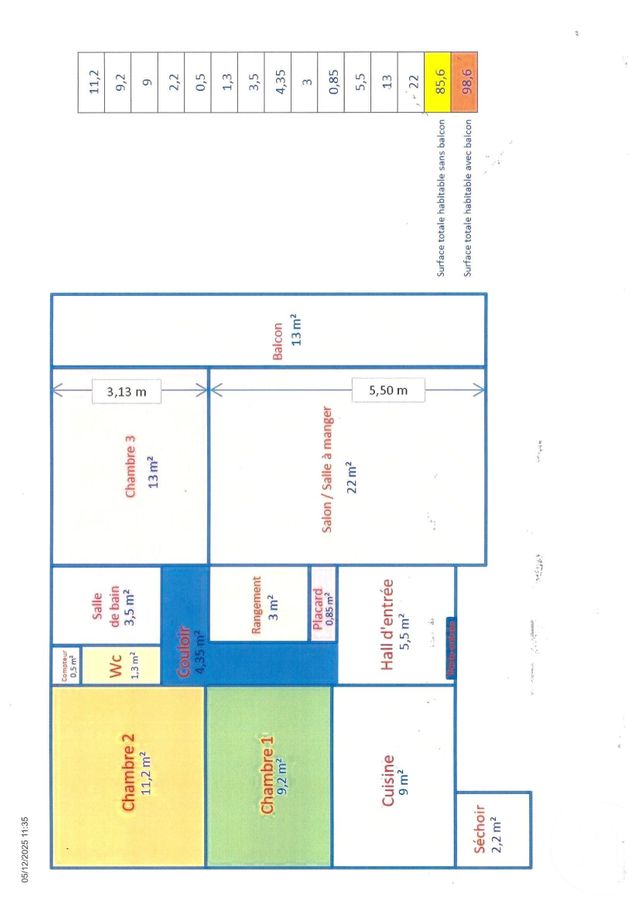 Appartement F4 à vendre - 4 pièces - 81.27 m2 - VENISSIEUX - 69 - RHONE-ALPES - Century 21 Hestia Ldi